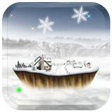 float island in winter lwp icône