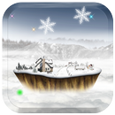 float island in winter lwp aplikacja