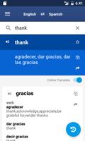 Espagnol Anglais Dictionnaire Affiche