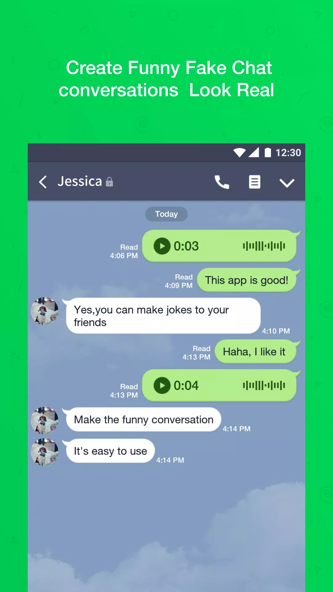 Fake conversation for line - Simulate Chat APK pour Android Télécharger