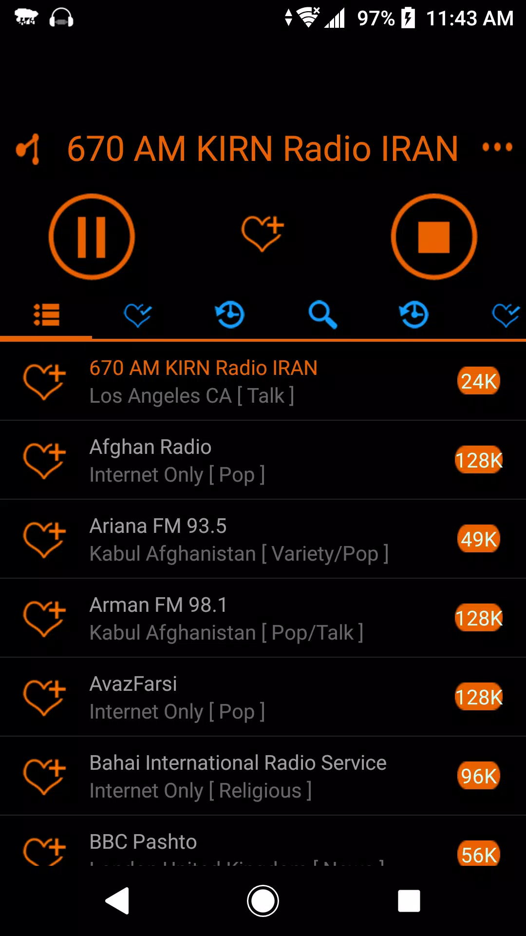 Descarga de APK de Radio Persian: Persian Radio Stations para Android