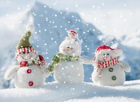 snowman christmas wallpaper Affiche