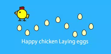 Happy chicken Laying eggs