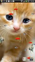 KITTY & FISH LIVE WALLPAPER#11 الملصق