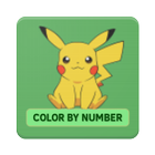 Color by Number Pokémon Pixel Art Sandbox icône