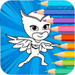 Coloring Book Game for PJ Masks Catboy  Superhero