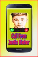 fake call Justin Bieber poster