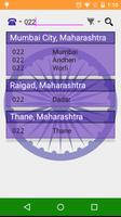 1 Schermata India STD PCO City Number Info