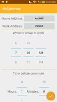 MyCommute: Traffic Alarm Clock capture d'écran 1