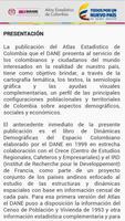 Atlas Estadístico de Colombia تصوير الشاشة 1