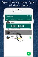 Whats Troll: Fake Chat Maker (Fake Text Messages) capture d'écran 1