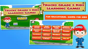 Trucks Fifth Grade Learning Games Affiche