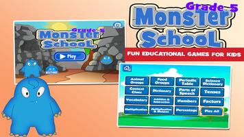 Monster School 5th Grade Games পোস্টার
