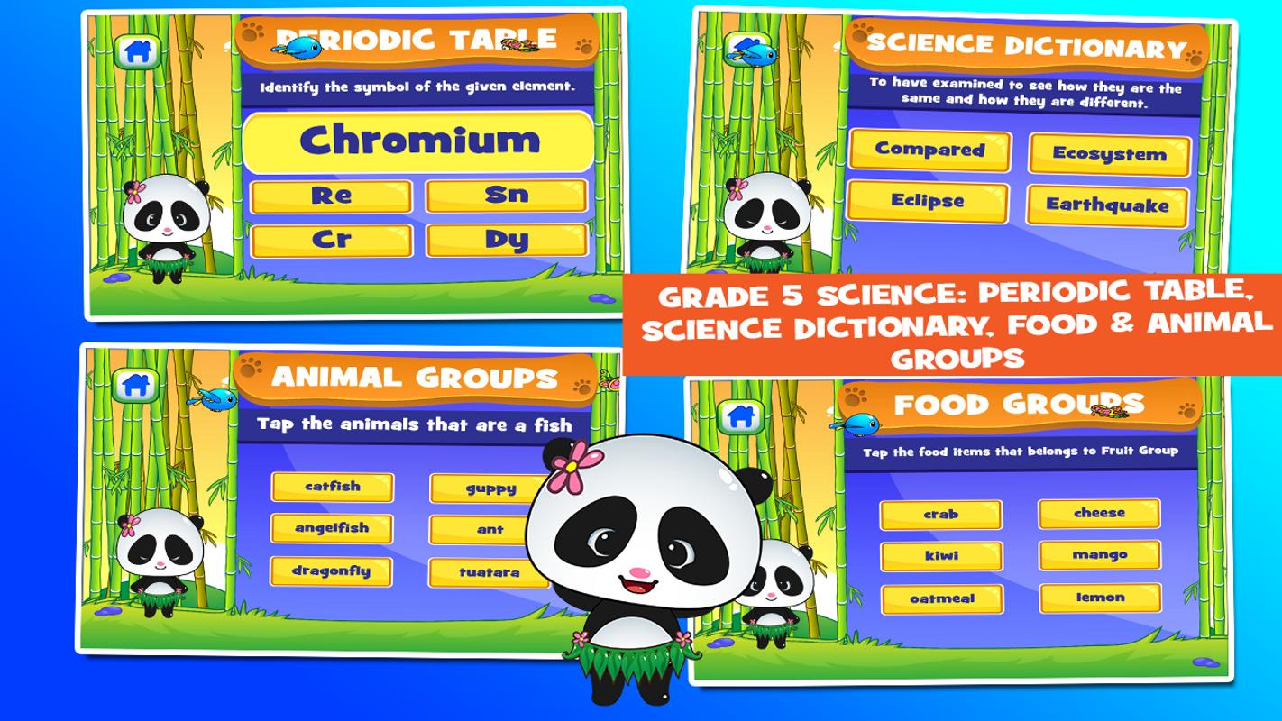 Panda 5th Grade Learning Games For Android Apk Download