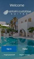 Santorini Crystal Blue Suites Affiche