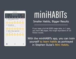miniHABITs - Habit, Goal, Todo Affiche