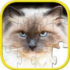เกมต่อจิ๊กซอว์ภาพแมวสำหรับเด็ก ícone