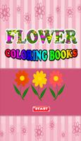 Flower Coloring Books Affiche