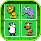 Animal Memory Games For Kids أيقونة
