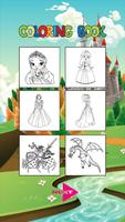 Kids Coloring Book -Princess captura de pantalla 1