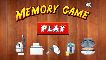 Kitchen Appliance Memory Games Affiche