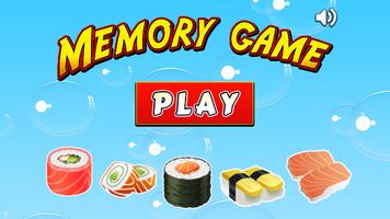 Sushi Memory Games For Kids Affiche