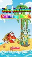Sea Animal Coloring Book 海報