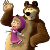 Masha jump and the bear run game Zeichen
