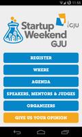 Startup Weekend GJU poster