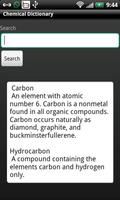 Chemical Dictionary Ekran Görüntüsü 1