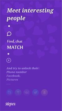 Steper - meet , chat , unlock and dating poster