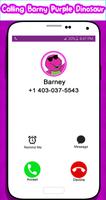 Calling Barny Purple Dinosaur Affiche