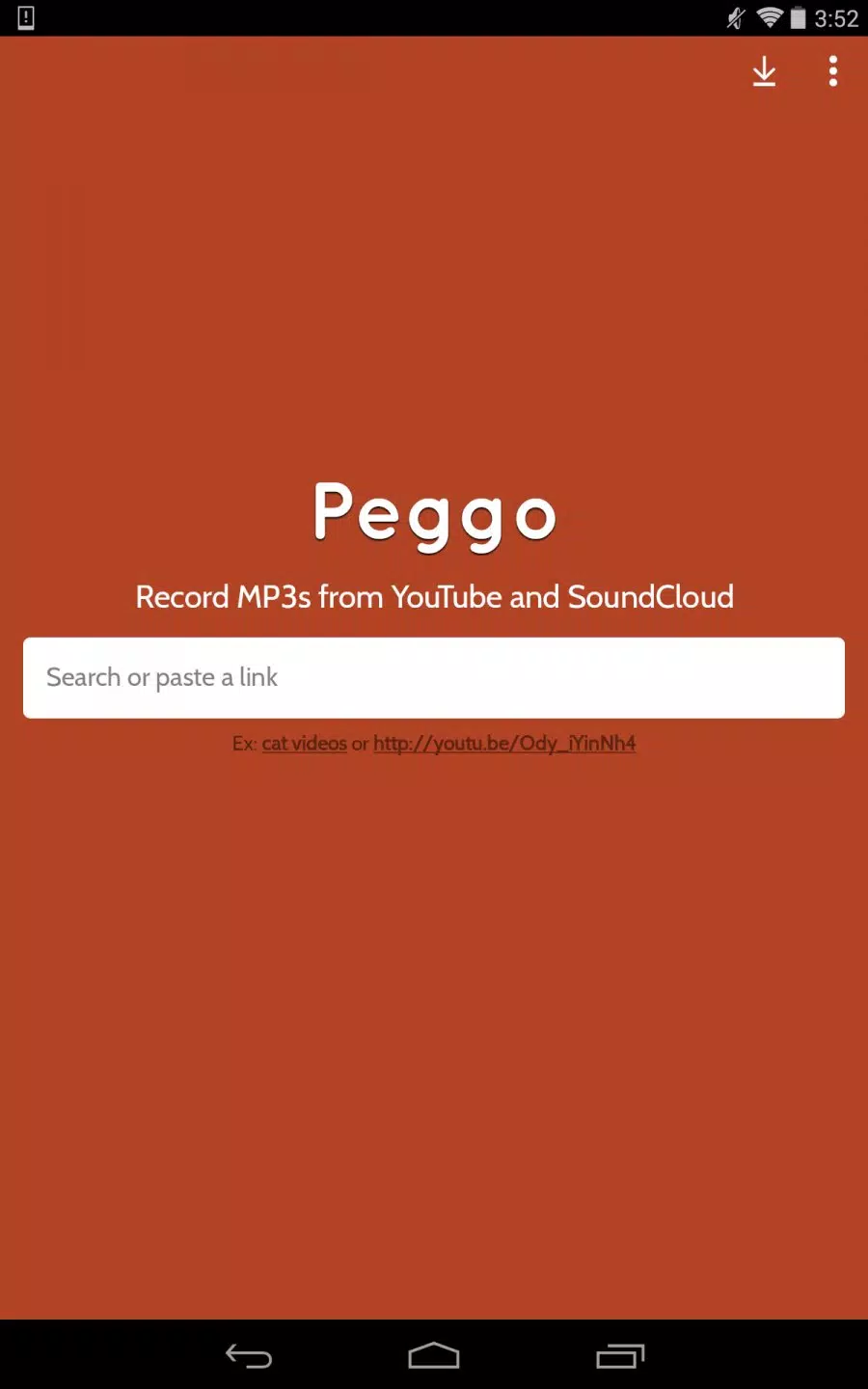 下载Peggo - YouTube to MP3 Converter的安卓版本