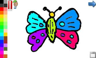раскраски: бабочка! Бесплатно скриншот 3