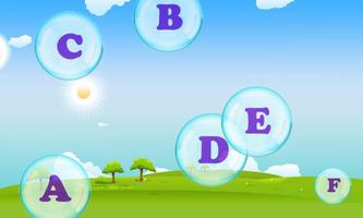 Learn Alphabet with Bubbles - fun game learn ABC screenshot 1