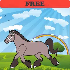 着色本:馬! FREE