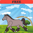 Coloring Book: Horses! FREE أيقونة