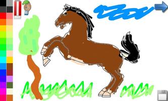 Coloring Book: Horses! FREE 스크린샷 1