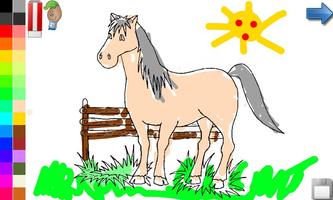 Coloring Book: Horses! FREE تصوير الشاشة 2