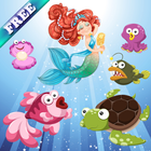 آیکون‌ Mermaids and Fishes for Kids
