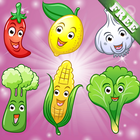 Fruits et légumes pour enfants icône
