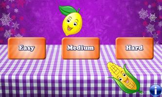 Fruits et légumes pour enfants Affiche