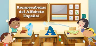 幼児や子供のためのスペイン語のアルファベットのパズル