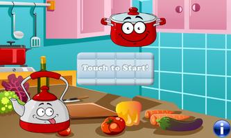 食物的孩子 游戏为幼儿  教育游戏 海报