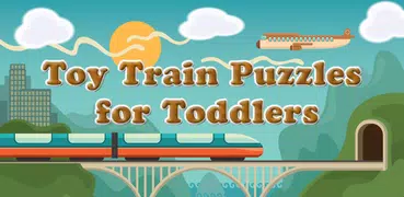 おもちゃの列車 幼児のためのパズル - 子供たち 列車の試合