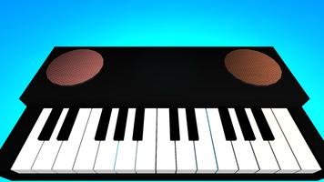 Piano Anak 3D Plakat