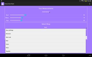 Dress Size Chart скриншот 2