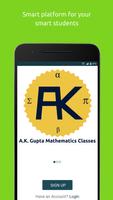 A.K. Gupta Mathematics Classes Poster