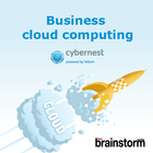 Business cloud computing icône