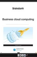 Business cloud computing Affiche